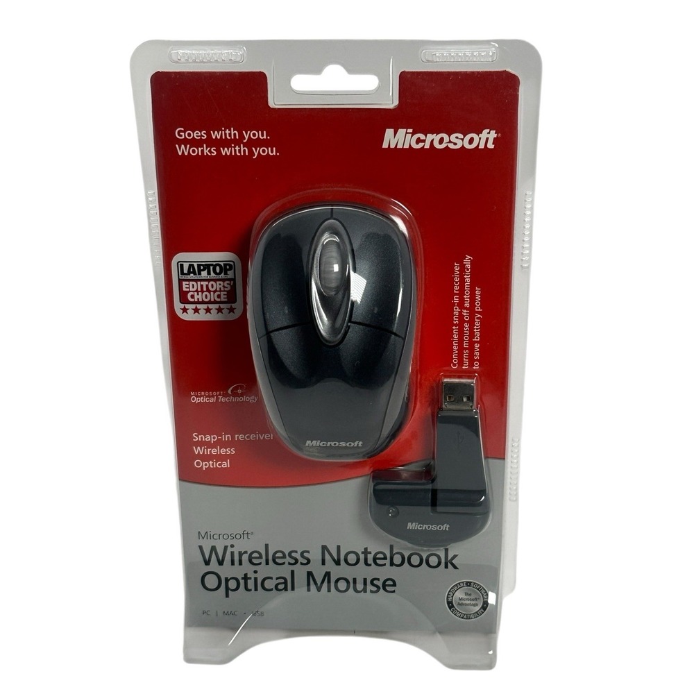 Microsoft Wireless‎ Notebook Optical Mouse Model 1023 For Notebook